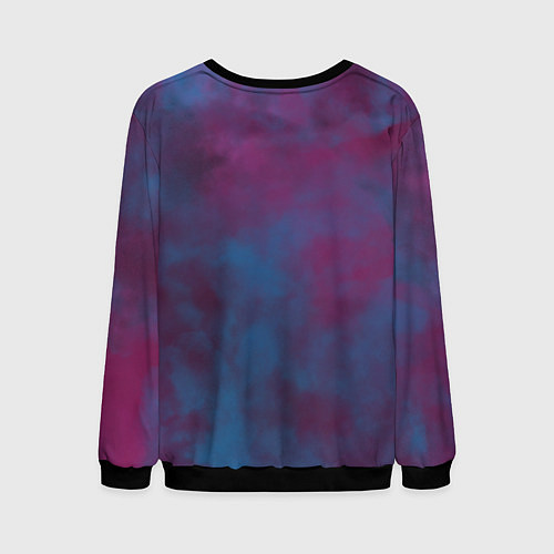 Мужской свитшот Космическое свечение / 3D-Черный – фото 2