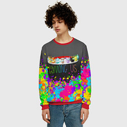 Свитшот мужской Among Us Pokemon Покемон Z, цвет: 3D-красный — фото 2