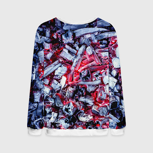 Мужской свитшот Тлеющие угли / 3D-Белый – фото 2