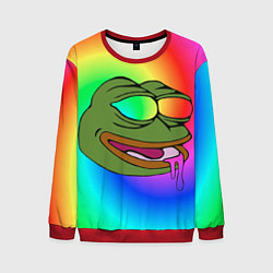 Свитшот мужской Pepe rainbow, цвет: 3D-красный