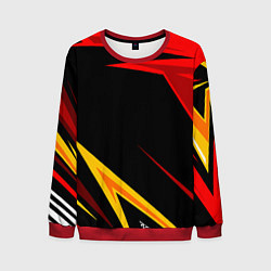 Свитшот мужской Уникальные линии, цвет: 3D-красный