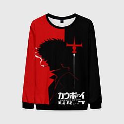 Свитшот мужской Ковбой Бибоп с сигаретой, цвет: 3D-черный