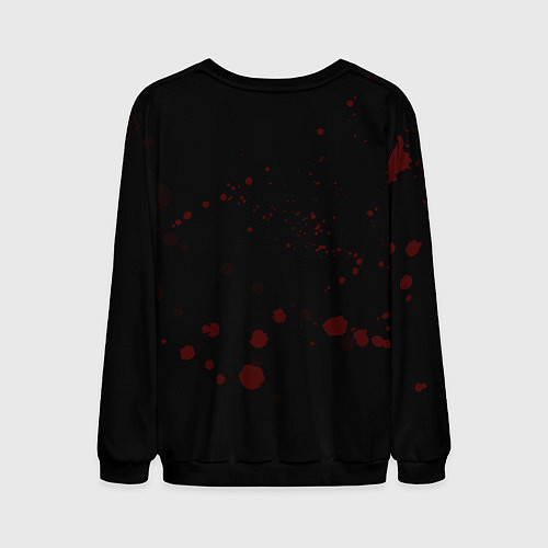 Мужской свитшот Кровавый Halloween / 3D-Черный – фото 2