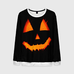 Свитшот мужской Helloween pumpkin jack, цвет: 3D-белый