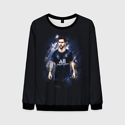 Свитшот мужской Lionel Messi Paris Saint-Germain, цвет: 3D-черный