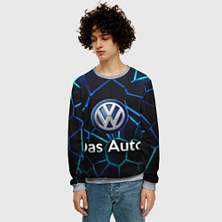 Свитшот мужской Volkswagen слоган Das Auto, цвет: 3D-меланж — фото 2