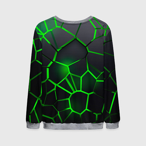 Мужской свитшот Skoda 3D плиты с подсветкой / 3D-Меланж – фото 2