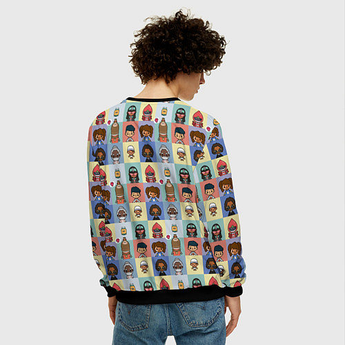 Мужской свитшот Toca Life / 3D-Черный – фото 4