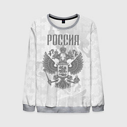Свитшот мужской Герб России, цвет: 3D-меланж