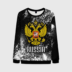Свитшот мужской Russia, цвет: 3D-черный