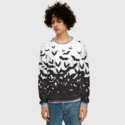 Свитшот мужской Летучие кровососы, цвет: 3D-меланж — фото 2