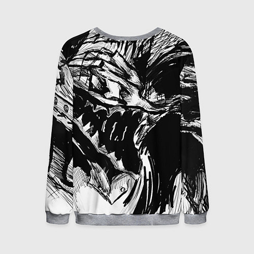 Мужской свитшот БЕРСЕРК РИСУНОК BERSERK / 3D-Меланж – фото 2