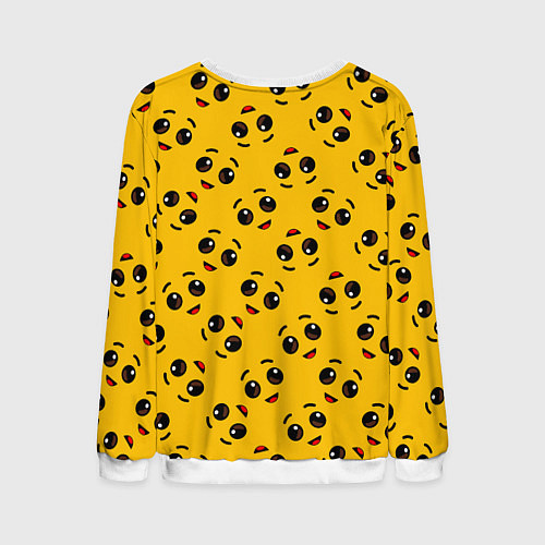 Мужской свитшот FORTNITE BANANA FACE PATTERN ФОРТНАЙТ ЛИЦО БАНАНА / 3D-Белый – фото 2