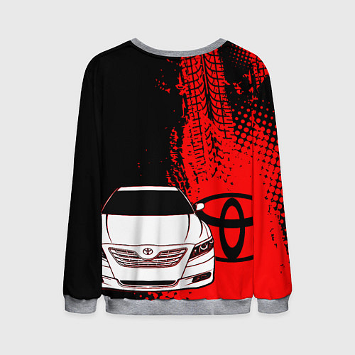 Мужской свитшот Camry Toyota glitch / 3D-Меланж – фото 2