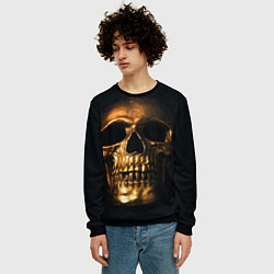 Свитшот мужской Gold Skull, цвет: 3D-черный — фото 2