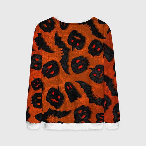 Мужской свитшот Halloween print / 3D-Белый – фото 2