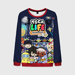 Свитшот мужской Toca Life: Персонажи, цвет: 3D-красный