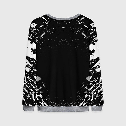 Мужской свитшот БЕРСЕРК БЕЛОЕ КЛЕЙМО / 3D-Меланж – фото 2