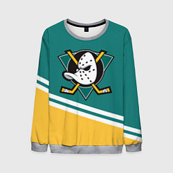 Свитшот мужской Анахайм Дакс, NHL, цвет: 3D-меланж