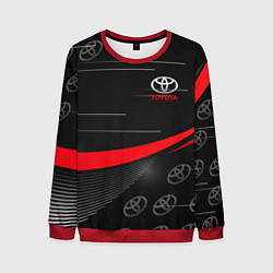 Свитшот мужской ТОЙОТА TOYOTA RED LINES, цвет: 3D-красный