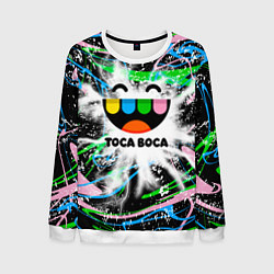 Свитшот мужской Toca Boca: Весельчак, цвет: 3D-белый