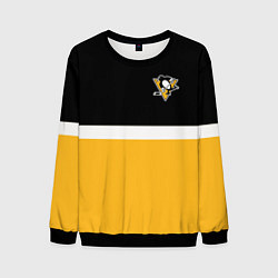 Свитшот мужской Питтсбург Пингвинз НХЛ, цвет: 3D-черный
