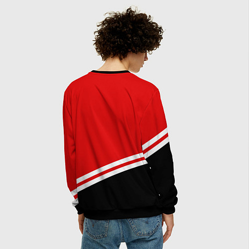 Мужской свитшот Оттава Сенаторз / 3D-Черный – фото 4