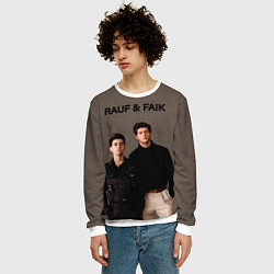 Свитшот мужской Rauf & Faik Рауф и Фаик, цвет: 3D-белый — фото 2