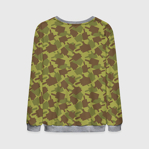 Мужской свитшот FUCK камуфляж / 3D-Меланж – фото 2