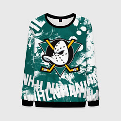 Свитшот мужской Анахайм Дакс Anaheim Ducks, цвет: 3D-черный