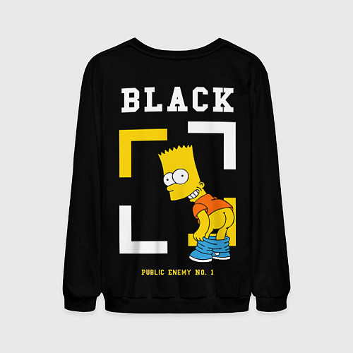 Мужской свитшот Симпсоны х ON BLACK / 3D-Черный – фото 2