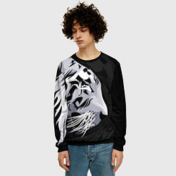 Свитшот мужской 2022 Год тигра, цвет: 3D-черный — фото 2
