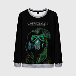 Мужской свитшот CHERNOBYLlite на чёрном фоне