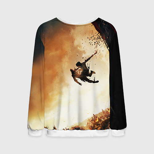 Мужской свитшот DYING LIGHT 2 НОВЫЙ МИР / 3D-Белый – фото 2