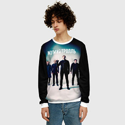 Свитшот мужской Состав группы Мумий Тролль, цвет: 3D-белый — фото 2