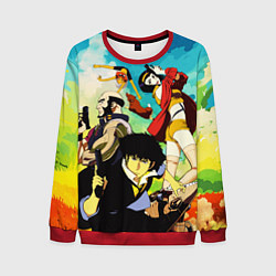 Свитшот мужской Cowboy Bebop All, цвет: 3D-красный