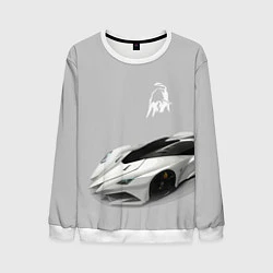 Свитшот мужской Lamborghini Concept sketch, цвет: 3D-белый