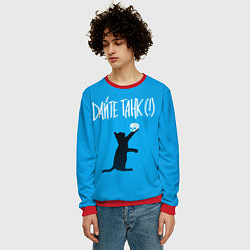 Свитшот мужской Дайте танк Киса, цвет: 3D-красный — фото 2