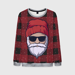 Свитшот мужской SANTA HIPSTER САНТА ХИПСТЕР, цвет: 3D-меланж