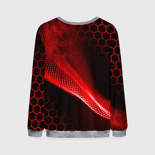 Мужской свитшот AUDI АУДИ SPORT СПОРТ RED AND BLACK / 3D-Меланж – фото 2