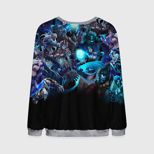 Мужской свитшот LEAGUE OF LEGENDS ЛИГА ЛЕГЕНД ГЕРОИ / 3D-Меланж – фото 2