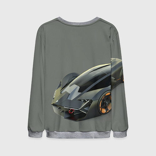 Мужской свитшот Lamborghini concept 2020 / 3D-Меланж – фото 2