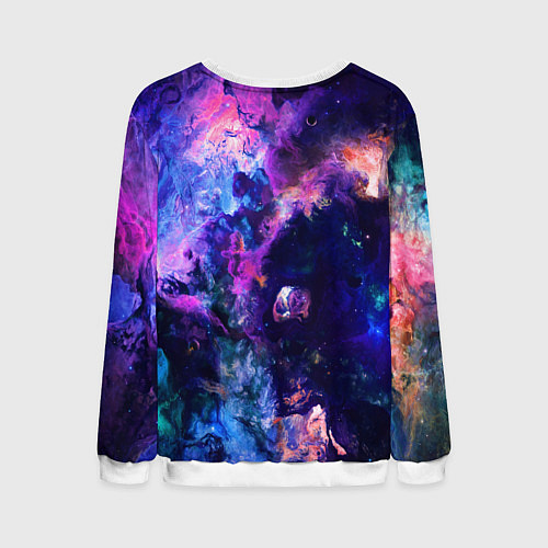 Мужской свитшот КИКИ, GENSHIN IMPACT SPACE ГАЛАКТИКА / 3D-Белый – фото 2