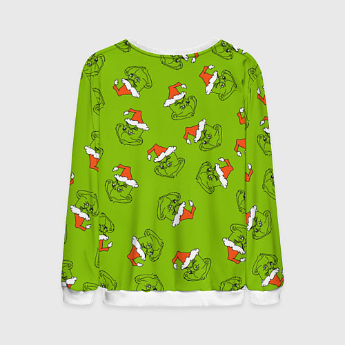 Мужской свитшот Гринч Укротитель рождества / 3D-Белый – фото 2