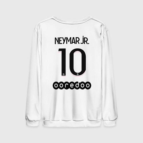 Мужской свитшот Neymar 10 PSG Pink Theme / 3D-Белый – фото 2