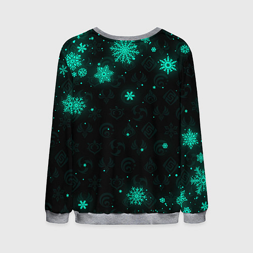 Мужской свитшот GENSHIN IMPACT СЯО НОВОГОДНИЙ / 3D-Меланж – фото 2