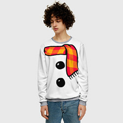 Свитшот мужской Snowman Outfit, цвет: 3D-меланж — фото 2