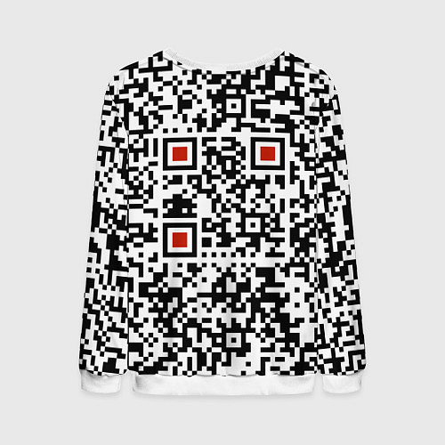 Мужской свитшот Отвали - нецензурно / 3D-Белый – фото 2