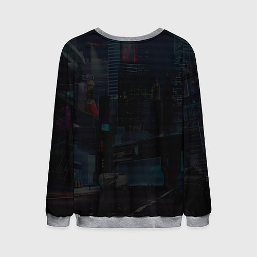 Мужской свитшот XCOM пришелец / 3D-Меланж – фото 2