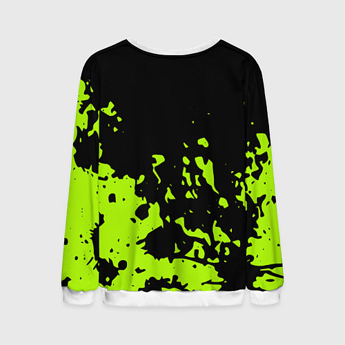 Мужской свитшот Monster Energy green / 3D-Белый – фото 2